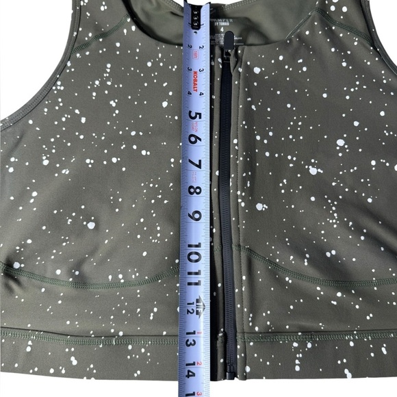 Torrid Camper Low-Impact Wireless Longline Active Sports Bra Size 4 Scatter Dot - Picture 13 of 14